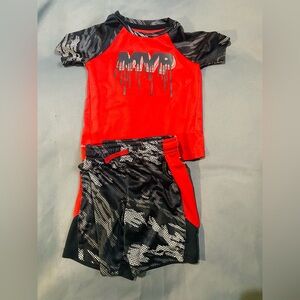 2 piece athletic works boys 3T T shirt and shorts